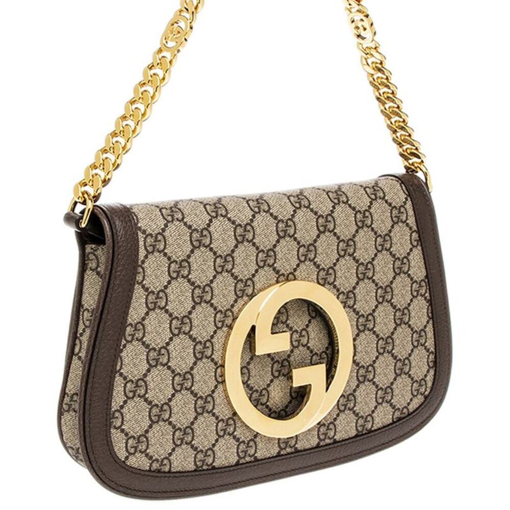 Gucci Blondie Canvas & Leather Shoulder Bag - Picture 3 of 4